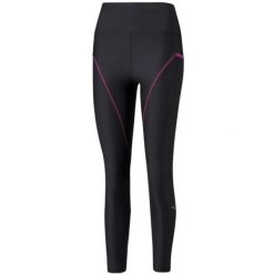 Damskie legginsy Puma Run Marathon Tight czarne. Czarne legginsy Puma, bez wzorów, sportowe. W wyprzedaży za 221.35 zł.