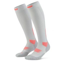 Damskie długie skarpety kompresyjne sportowe Core Run wysokie CEP. Szare skarpetki CEP, bez wzorów, z elastanu. Za 209.00 zł.