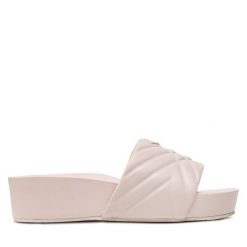 Klapki Dune London. Brązowe klapki Dune London, bez wzorów, bez obcasa, bez zapięcia. Za 429.99 zł.