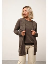 Just Cashmere Kaszmirowy kardigan "Chelsea" w kolorze brązowym rozmiar: L. Brązowe swetry Just Cashmere, l, bez wzorów, z kaszmiru, bez ramiączek. Za 305.92 zł.