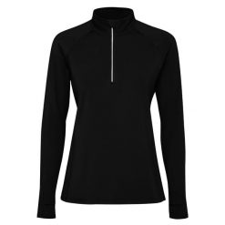 Bluza Z Długim Rękawem Dla Pań I Panów Estambul Quarter Zip. Czarne bluzy ROLY, bez wzorów, bez ramiączek, bez kaptura. Za 86.99 zł.