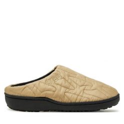 Kapcie Subu. Brązowe kapcie Subu, bez wzorów. Za 189.99 zł.