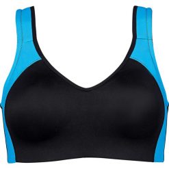 Biustonosz sportowy, średni stopień podtrzymywania biustu. Czerwone biustonosze sportowe bonprix, bez wzorów. Za 97.99 zł.