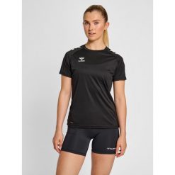 Hummel Core XK Poly T-Shirt S/S Woman. Czarne t-shirty sportowe Hummel, m, bez wzorów, z materiału, bez ramiączek, na fitness i siłownię. Za 112.00 zł.
