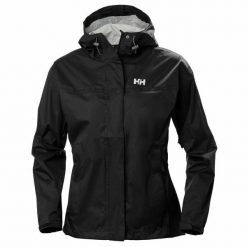 Kurtka przeciwdeszczowa damska Helly Hansen Loke. Czarne kurtki przeciwdeszczowe Helly Hansen, l, bez wzorów, bez kaptura, trekkingowe. W wyprzedaży za 367.35 zł.