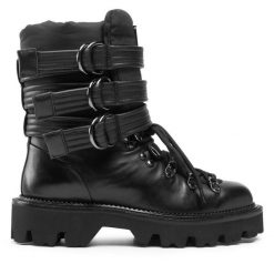 Botki Rage Age. Czarne botki Rage Age, bez wzorów, bez obcasa, na płaskiej podeszwie, bez zapięcia. Za 519.99 zł.