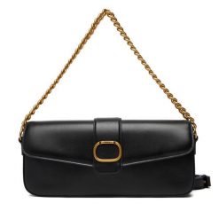 Torebka TWINSET. Czarne listonoszki Twinset, bez wzorów, bez dodatków. Za 1,459.00 zł.