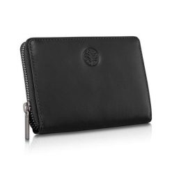 Portfel skórzany BETLEWSKI czarny BPD-NVTC-361 BLACK. Czarne portfele Betlewski, bez wzorów, ze skóry. Za 159.99 zł.