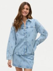 Vero Moda Koszula jeansowa Hayden 10326371 Niebieski Oversize. Niebieskie koszule Vero Moda, s, bez wzorów, z bawełny, bez kołnierzyka, bez ramiączek. Za 179.99 zł.