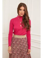 Soft Cashmere Golf w kolorze różowym rozmiar: 38/40. Różowe swetry Soft Cashmere, bez wzorów, z kaszmiru, klasyczne, bez ramiączek. Za 83.42 zł.
