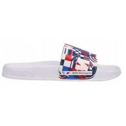 Klapki damskie Puma Bmw Mms Leadcat 2.0. Białe klapki Puma, bez wzorów, z materiału, sportowe, bez obcasa, bez zapięcia. Za 95.90 zł.