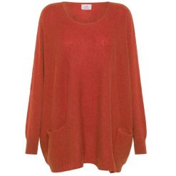 Sweter Deha Woooly Blend Loose Sweater Damskie. Brązowe swetry Deha, m, bez wzorów, z dzianiny, bez ramiączek. Za 549.99 zł.