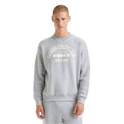 Bluza DIADORA SWEATSHIRT CREW 1948 ATHL. CLUB. Szare bluzy Diadora, l, bez wzorów, z bawełny, sportowe, bez ramiączek, bez kaptura. Za 129.99 zł.