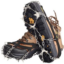 Raki na Buty Turystyczne Raczki Kolce Antypoślizgowe Łańcuchy 36-40 + Etui. Czarne buty trekkingowe TRIZAND, bez wzorów, bez zapięcia, trekkingowe. Za 54.90 zł.