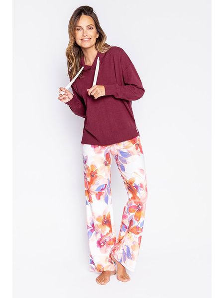 PJ Salvage Bluza w kolorze bordowym rozmiar: XL. Czerwone bluzy PJ Salvage, xl, bez wzorów, z kapturem. Za 123.25 zł.