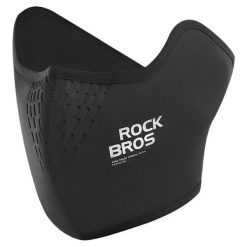 Maska kolarska ciepła szalik na szyję polarowy ROCKBROS. Czarne szaliki i kominy ROCKBROS, bez wzorów, z materiału. Za 60.84 zł.