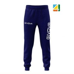 Spodnie dresowe Givova Big Logo XS. Niebieskie spodnie dresowe Givova, bez wzorów, z bawełny, na fitness i siłownię. Za 88.10 zł.