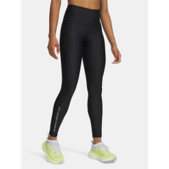 Legginsy Damskie Sportowe Under Armour Tech Branded Legging. Czarne legginsy Under Armour, bez wzorów, sportowe. Za 152.98 zł.