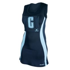 Damski jersey Gilbert Eclipse II. Niebieskie sukienki GILBERT, bez wzorów, z jersey, sportowe, bez kołnierzyka, bez ramiączek, sportowe. Za 244.50 zł.