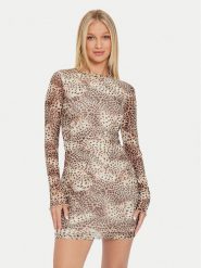 Guess Sukienka codzienna Adriana W4YK83 KBBF2 Kolorowy Slim Fit. Sukienki Guess, na co dzień, xs, z aplikacjami, z syntetyku, bez kołnierzyka, bez ramiączek, proste. Za 209.99 zł.