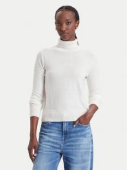 Guess Jeans Golf W6BR03 Z1246 Kremowy Regular Fit. Białe swetry Guess Jeans, s, z aplikacjami, z jeansu, bez ramiączek. Za 349.99 zł.