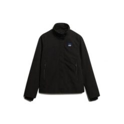 Kurtka damska Superdry Shell. Czarne kurtki Superdry, bez wzorów, eleganckie, bez kaptura. Za 415.20 zł.