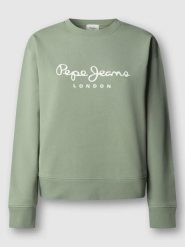 Pepe Jeans Bluza "Maty" w kolorze zielonym rozmiar: XL. Zielone bluzy bez kaptura Pepe Jeans, xl, bez wzorów, z jeansu, bez kaptura. Za 139.87 zł.