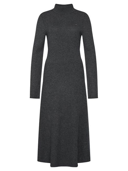 Tommy Hilfiger Sukienka codzienna WW0WW47303 Szary Regular Fit. Szare sukienki Tommy Hilfiger, na co dzień, xxs, bez wzorów, z dzianiny, bez kołnierzyka, bez ramiączek, proste. Za 599.99 zł.