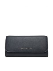 Tommy Hilfiger Portfel Th Flag Lrg Flap AW0AW17734 Granatowy. Niebieskie portfele Tommy Hilfiger, bez wzorów, ze skóry. Za 249.99 zł.