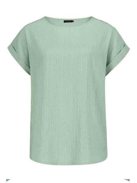 Sublevel Bluzka w kolorze miętowym rozmiar: XL. Zielone bluzki Sublevel, xl, bez wzorów, bez kołnierzyka, bez ramiączek. Za 70.57 zł.