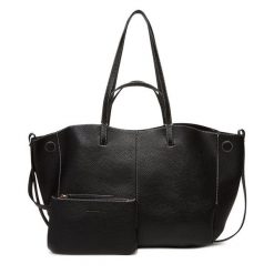 Torebka Call It Spring. Czarne shopper bag Call it Spring, bez wzorów, bez dodatków. Za 279.99 zł.