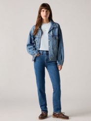 Levi's Dżinsy "724" - Slim fit - w kolorze niebieskim rozmiar: W28/L32. Niebieskie jeansy Levi's, l, z aplikacjami, ze skóry, klasyczne, z podwyższonym stanem. Za 237.71 zł.
