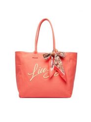 Liu Jo Torebka AA6200 T546A Koralowy. Pomarańczowe shopper bag Liu Jo, bez wzorów, z materiału, bez dodatków. Za 469.99 zł.