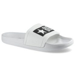 Klapki damskie Big Star, wsuwane basenowe klapki z tworzywa, białe, DD274A264. Białe klapki BIG STAR, bez wzorów, eleganckie, bez obcasa, bez zapięcia. Za 69.99 zł.