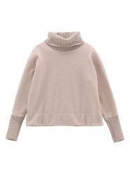 Jeanne Baret Sweter polarowy "Wallis" w kolorze kremowym rozmiar: 36. Brązowe swetry Jeanne Baret, bez wzorów, z polaru, bez ramiączek. Za 255.34 zł.