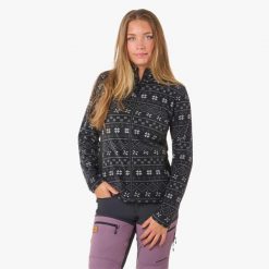 Bluza polarowa turystyka damska Swedemount Idre Fleece III wodoodporna. Białe bluzy z polaru SWEDEMOUNT, na zimę, bez wzorów, z polaru, narciarskie. Za 129.99 zł.