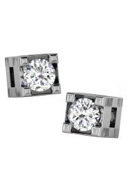 Diamant Vendôme Złote kolczyki-wkrętki z diamentami rozmiar: onesize. Szare kolczyki Diamant Vendôme, z diamentem, złote. Za 521.99 zł.