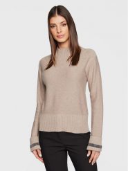 Fabiana Filippi Sweter MAD222W062 Beżowy Regular Fit. Brązowe swetry Fabiana Filippi, bez wzorów, z wełny, bez ramiączek. Za 2,869.00 zł.