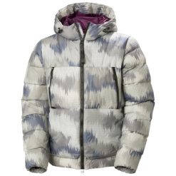 Kurtka narciarska Helly Hansen W22 Arc. Szare kurtki narciarskie Helly Hansen, na zimę, bez wzorów, z puchu, bez kaptura, narciarskie. W wyprzedaży za 1,914.00 zł.