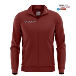 Bluza polar Givova Mono 500. Czerwone bluzy z kapturem Givova, l, bez wzorów, z materiału, bez kaptura, na fitness i siłownię. Za 93.02 zł.