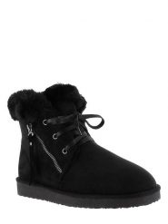ISLAND BOOT Botki zimowe "Celeste" w kolorze czarnym rozmiar: 37. Czarne botki Island Boot, bez wzorów, z materiału, bez obcasa, bez zapięcia. Za 103.65 zł.