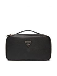 Guess Kosmetyczka Norom TWSN90 91045 Czarny. Czarne torebki klasyczne Guess, z aplikacjami, ze skóry, bez dodatków. Za 319.99 zł.