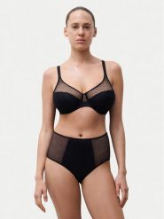 Chantelle Figi klasyczne z wysokim stanem Norah Chic C16M80 Czarny. Czarne figi Chantelle, bez wzorów, z syntetyku, z podwyższonym stanem. Za 149.99 zł.