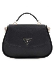 Guess Torebka w kolorze czarnym - 27 x 18 x 5 cm rozmiar: onesize. Czarne torebki klasyczne Guess, z aplikacjami, z materiału, przez ramię, bez dodatków. Za 391.84 zł.