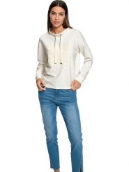 Heine Bluza w kolorze kremowym rozmiar: 44. Brązowe bluzy Heine, bez wzorów, bez ramiączek, bez kaptura. Za 96.37 zł.