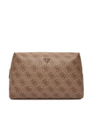 Guess Kosmetyczka PW7533 P5315 Beżowy. Brązowe torebki klasyczne Guess, z aplikacjami, ze skóry, bez dodatków. Za 289.99 zł.