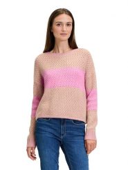 BETTY & CO Sweter w kolorze szarobrązowo-jasnoróżowym rozmiar: 44. Brązowe swetry Betty & Co, bez wzorów, z wełny, bez ramiączek. Za 144.58 zł.