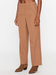 JDY Spodnie materiałowe 15310534 Brązowy Straight Fit. Brązowe spodnie materiałowe JDY, bez wzorów, z materiału. Za 119.99 zł.