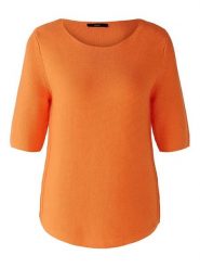 Oui Sweter w kolorze pomarańczowym rozmiar: 40. Pomarańczowe swetry Oui, bez wzorów, z bawełny, bez ramiączek. Za 113.99 zł.