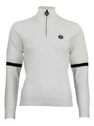 Peak Mountain Sweter "Asta" w kolorze kremowym rozmiar: XL. Brązowe swetry Peak Mountain, xl, bez wzorów, bez ramiączek. Za 217.02 zł.